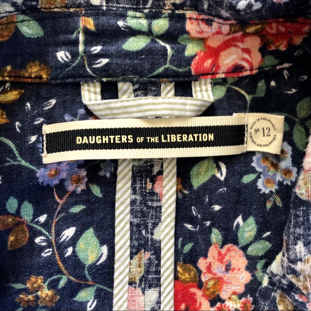 Anthro Daughter Of The Liberation Blazer Size 12 - Picture 4 of 4